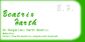 beatrix harth business card